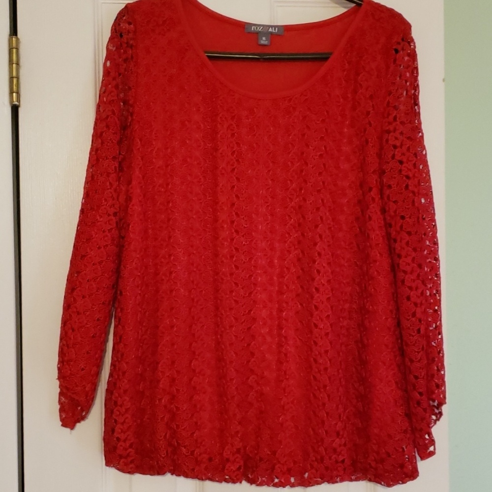 Red Dressy Blouse